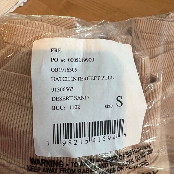 FP Movement X Hatch SMALL Intercept Maternity Pullover Sweatshirt Desert Sand - Picture 10 of 10